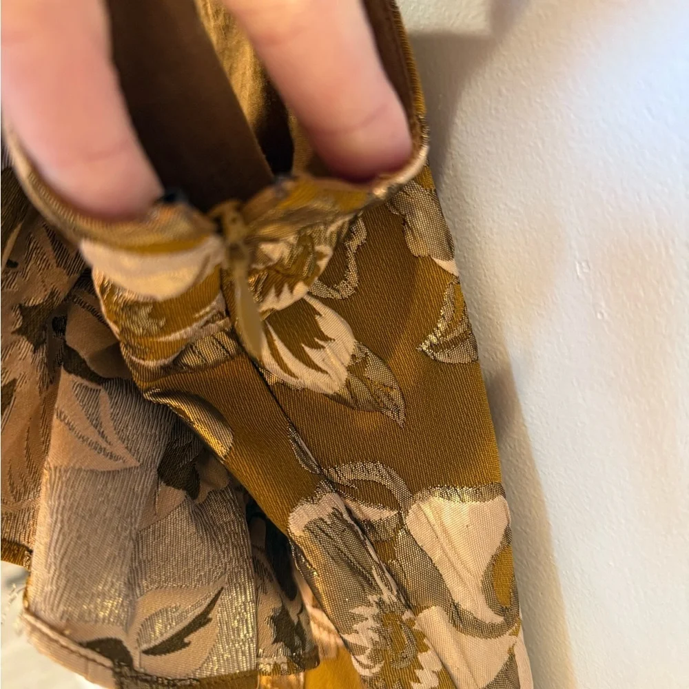 Love Shack Fancy Alanis Brocade’s Ruffle Sleeve Dress - Picture 10 of 14